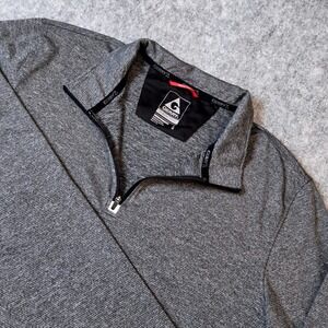 Gerry Men's Large Half Zip Pullover Gray Long Sleeve Athletic Casual Shirt